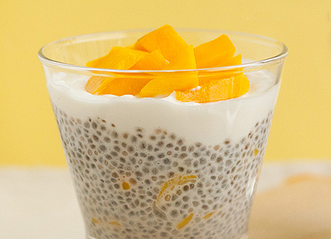 Chia seeds pudding